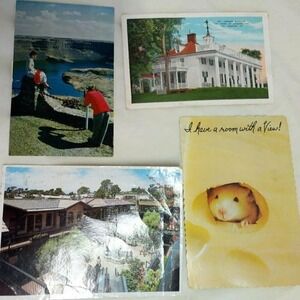 BUNDLE ONLY Lot of 4 Vintage Postcards Travel Mostly Dry Falls State Park Va